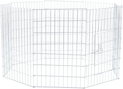 Trixie 3954 Outdoor Run for Puppies Galvanised 61 × 91 cm
