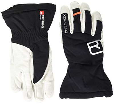 ORTOVOX Swisswoll Freeride, Guanti. Uomo, Corvo Nero, M