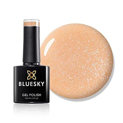 BLUESKY - Esmalte de uñas en gel, UV/LED, SR34, arena dulce, 10 ml (requiere secado bajo lámpara UV/LED)