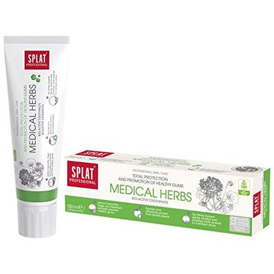 SPLAT PROFESSIONAL Pasta de Dientes Bioactiva para la Protección Total y la Promoción de la Salud de las Encías Medical Herbs 100 ml