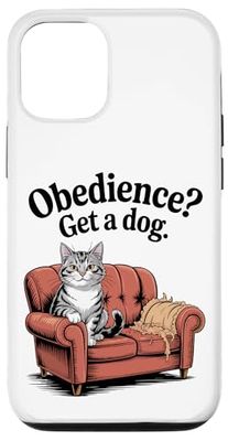 Obedience Get A Dog Cat Kitten Cat Lover Case for iPhone 12/12 Pro