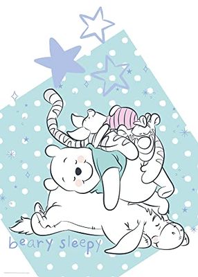 Komar Winnie Pooh Beary Sleepy - Tamaño: 50 x 70 cm Póster de pared (sin marco), diseño de Winnie Pooh