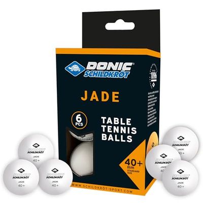 Donic Schildkröt Balle Jade Blanc Tennis de table Pack de 6 balles blanc