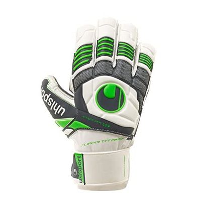 uhlsport Keepershandschoenen Eliminator Soft Grafiet SF, wit/groen flash, 7