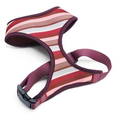 MORSO® Harnais Respirant Air Mesh pour Chiens de Petite Taille, Rose et Gris, Taille M