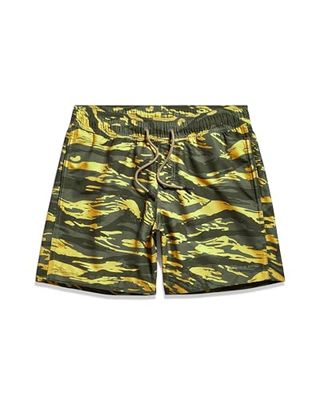 G-STAR RAW Dirik camo ao simshorts, Flerfärgad (Dk citron Tiger Camo D24471-c331-g394), XS