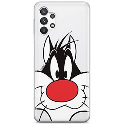 ERT GROUP mobiltelefonfodral för Samsung A32 5G originalt och officiellt licensierat Looney Tunes mönster Sylvester 001 optimalt anpassad till formen på mobiltelefonen, gedeeltelijk transparant
