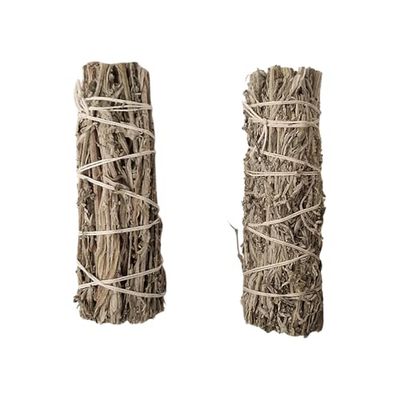 Smudge Stick, Mugwort 4", Pack of 2