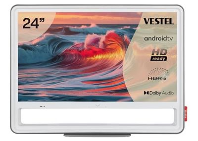 Vestel 24HA9940G Android Smart TV HD Ready TV HDR met Triple LED Tuner Grijs 24 inch
