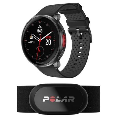 Polar Vantage V3 met hartslagsensor H10, sporthorloge met gps, gevanceerde hartslagmeter en verlengde batterijduur, smartwatch voor heren en dames, offline kaarten, hardloophorloge