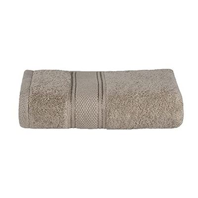 Homemania Serviette Douche - pour Visage, Mains, Bain -Beige en Coton, 90 X 140cm