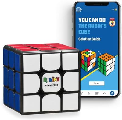 Rubik'S Connected: el Cubo de Rubik electrónico Que te Permite competir con Amigos y cubers Mundial. Rompecabezas Stem habilitado para Aplicaciones Que se Adapta a Todas Las Edades y capacidades
