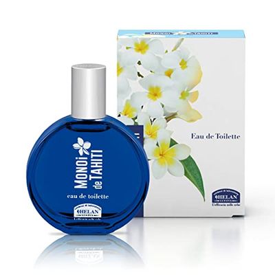 Helan, Monoi de Tahiti - Perfume for Women with Coconut Oil and Tiare Flowers, Floral Womens Perfumes, Vanilla Perfume - Exotic, Gourmand and Fruity Fragrance, Eau de Toilette 50 ml - Made in Italy