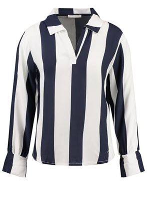 KEYLARGO Referee bluzka damska z dekoltem w serek, granatowo-biały (2207), XS