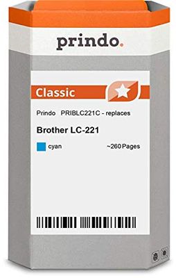 prindo PRIBLC221C LC-221C Bläckstråle/Clone/regenererar