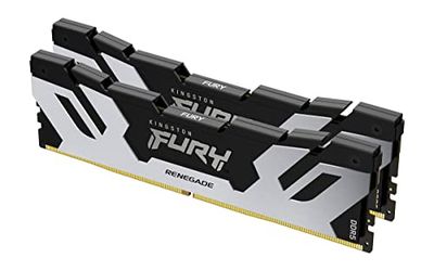 Kingston FURY Renegade DDR5 Zilber/Zwart XMP 96GB (2x48GB) 6400MT/s CL32 DIMM Gaming Desktopgeheugen Set van 2 - KF564C32RSK2-96