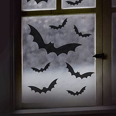 Ginger Ray FRI-120 - Adesivi per finestra di Halloween, colore: Nero