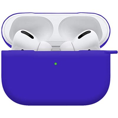 PhoneNatic Case Compatible with AirPods Pro (2019) - Silicone Blue Cover Bag