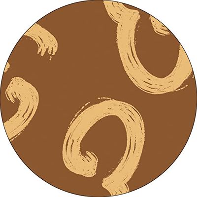 Bonateks, Ronde digitaal bedrukte muismat, antislip onderkant, voor kantoor en thuis, diameter: 22 cm