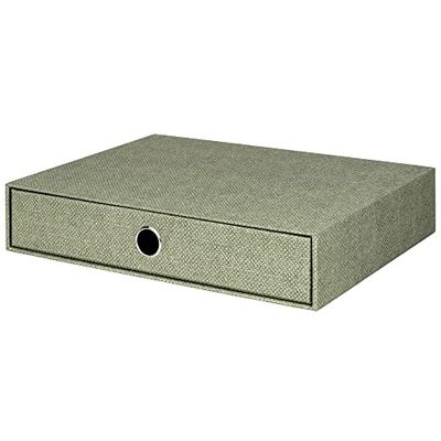 Rössler Papier 1524452670 - S.O.H.O. Boîte à tiroirs pour DIN A4, avec trou de poignée, Special Line Sage, 343 x 250 x 65 mm, 1 pièce