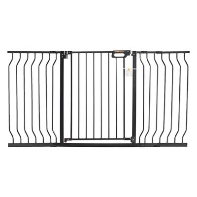 VEVOR Extra Wide Baby Gate, 29.5"-57.8", 30" High, Auto Close Child & Pet Security Gate with Pressure & Wall Mount Kits, Black