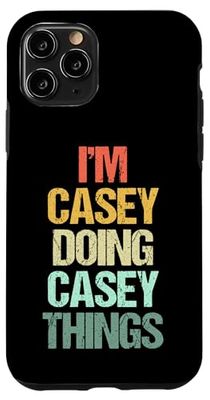 Soy Casey Doing Casey Things - Divertido Dicho Genial Nombre Casey Carcasa para iPhone 11 Pro