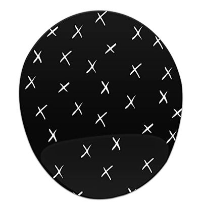 Bonamaison, Tapis de Souris Ergonomique avec Repose-Poignet - Imprimé numérique - Anti-Tendon - Dessous antidérapant - pour Le Bureau et la Maison - Dimensions : 20 x 23 cm