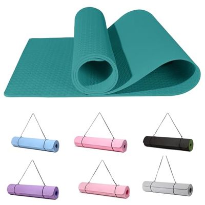 Good Nite Yogamat, oefenmat, fitnessmat, extra dikke antislip trainingsmatten voor sport, pilates, gymnastiekmatten, vloer/fitness-weerstandsmat met draagriem