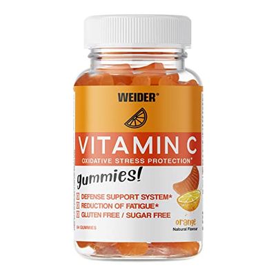 Weider Vitamin C Gummies - Reduces Fatigue and Supports Immune System Function - 250 mg per dose - Sugar- and Gluten-Free - Natural Flavours - 84 Gummies