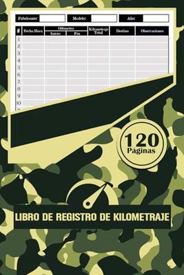 Libro de Registro de Kilometraje: Mantén un control detallado de las distancias de tu auto