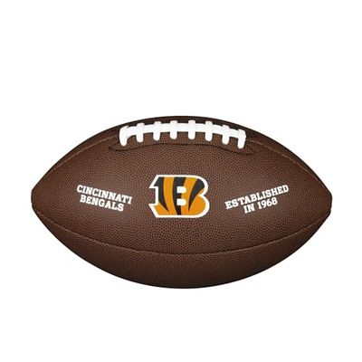 Wilson Palla da Football Americano NFL TEAM LOGO, Misura Ufficiale, Pelle Composita