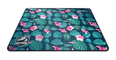 Xtrfy GP1, grote stoffen gaming muismat (460 x 400 x 4 mm), uitstekende glij-eigenschappen, gestikte randen, anti-slip onderkant, machinewasbaar, Tropical Edition