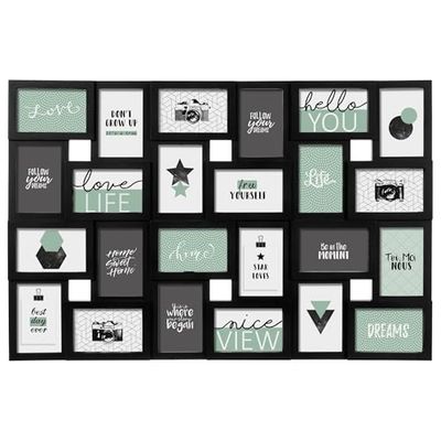 Well Home Collage pour 24 photos Noir