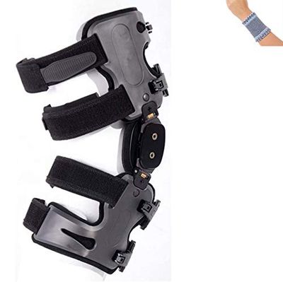 Amsahr Orthèse Médicale Déchargeur Angle Réglable Oa Genou Douleur 35-45 cm Taille Universel