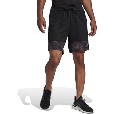 adidas Wo AOP SHO Pantaloncini, Nero/Refsil, S Uomo