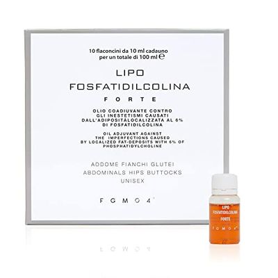 FGM04 Lipo Fosfatildilcolina Forte, Contrasta gli Inestetismi dell'Adipe Localizzato, 10 ml Olio (10 Flaconcini)