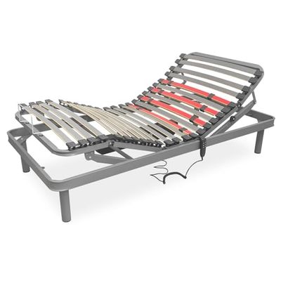 amuéblate online - Cama Eléctrica Articulada Flexipro con 5 Planos y Estructura Reforzada - Ergonómica, Fiable y Silenciosa, Motor Alemán, 105 x 200