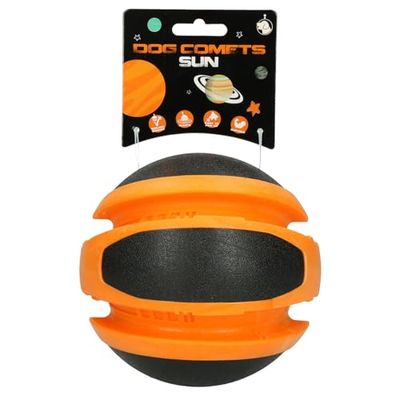 Dog Comets - Ø14 cm - Juguete para Perros - Pelota para Perros - Rebote - Goma TPR (Naranja)