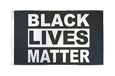 AZ FLAG - Bandera BLM Black Lives Matter - 150x90 cm - Bandera Las Vidas Negras Importan 100% Poliéster con Ojales de Metal Integrados - 110g - Colores Vivos Y Resistente A La Decoloración