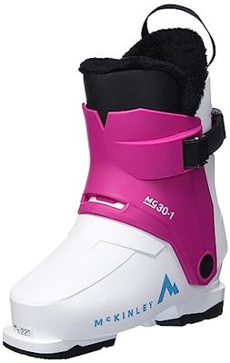 McKINLEY Mg30-1, Chaussures De Pente Garçon Unisex Kinder, White/Pink, 22 EU