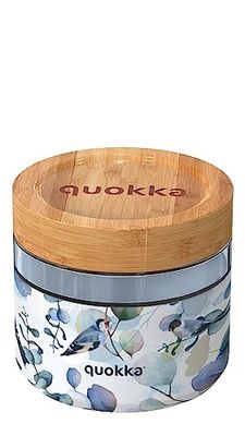Quokka DELI BLUE NATURE | CONTENITORE PER CIBO IN VETRO CON COPERTURA IN SILICONE 820 ML