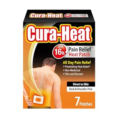 Cura-Heat Back & Shoulder Pain Direct to Skin 7 Patches