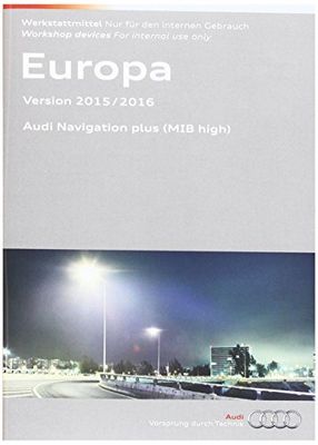 Audi 8 V0051 884ah Scheda di Memoria SD per MMI Navigation System Plus con Disco Rigido Versione 2015/2016