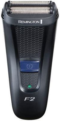 Remington F2 Men's Electric Shaver (Cordless, Dry Shave, Foil Shaver with Flexing Foils, Pop-up Detail Trimmer, 40-Minute Usage, 16-Hour Charge) F2002