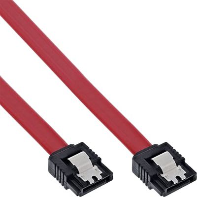 Intos Kabel Serial-ATA II Kabel 1 x HDD 2 x 7 pol ATA / 300 7 aders 0,70 m veiligheidslat