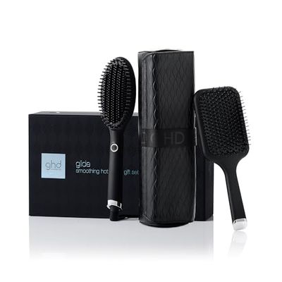 ghd Glide Gift Set - Include spazzola lisciante, spazzola piatta e custodia resistente al calore - Per risultati lisci, lucenti e senza crespo - Per tutti i tipi di capelli