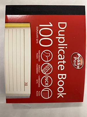 Pukka Pads Plain Ruled Duplicate Book