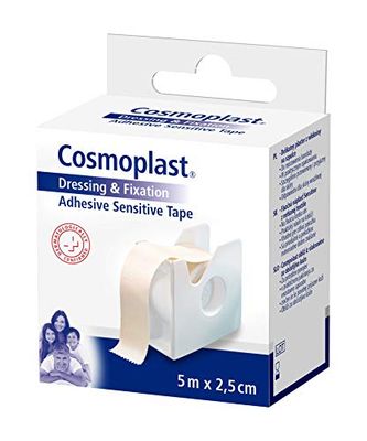 Cosmoplast 540102, Sensitive hechtpleister in dispenser 5 m x 2,5 cm