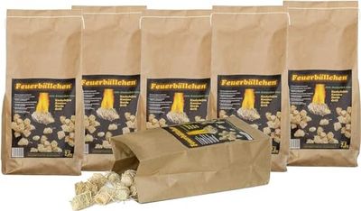 RaiffijzerWare open haard, vuuraanstekers, vuurballen (aanmaakblokjes ecologisch, van natuurlijke producten - was, natuurlijk hout; vochtbestendig; brandduur ca. 10 min) 15 kg