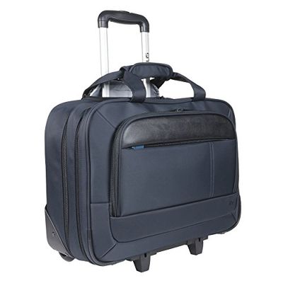 Maleta de Cabina para Ordenador Portátil 14-17'', Maletín de Viaje con Asa Telescópica Laptop 15,6", Portadocumentos Resistente al Agua, Azul Marino